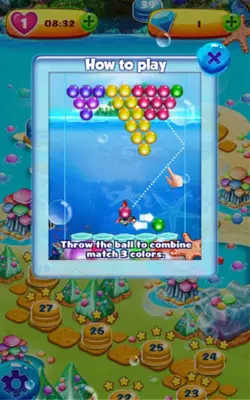 Dolphin Bubble Shooter 2 android App screenshot 2